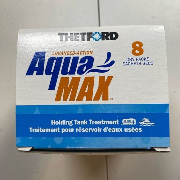 NIB Aqua Max 1 Box Holding Tank Treatment for RV/Portable Toilets - Camping - Picture 2 of 4